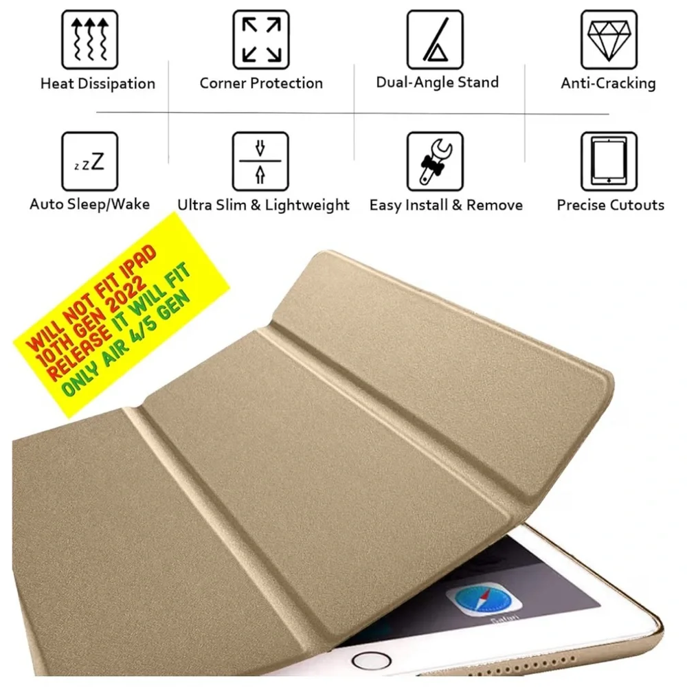 iPad 6th Generation/Sleep Cover champagne Tablet Case
